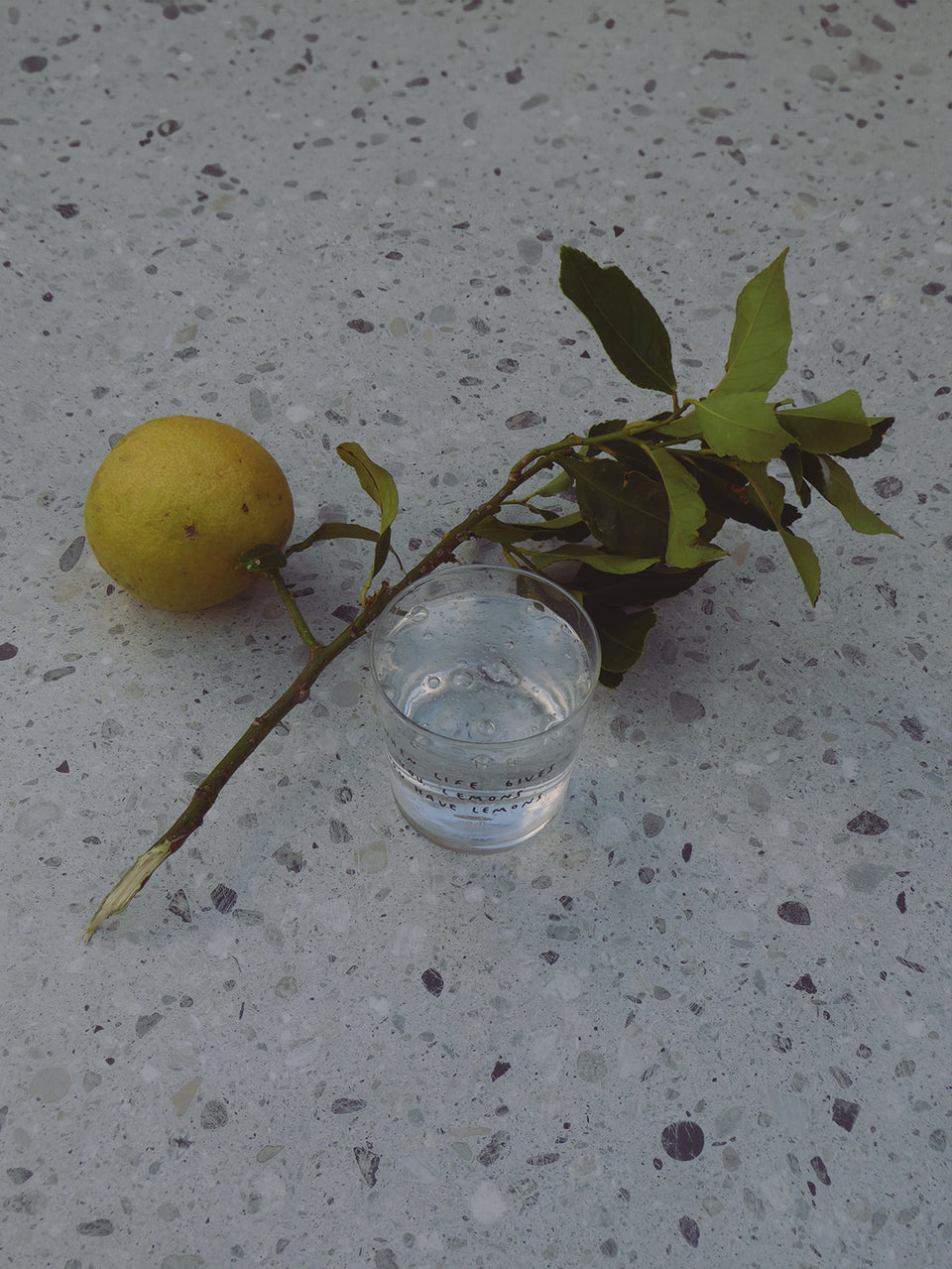 Yahya Studio, Statement Glass/Becher When Life Gives You Lemons, Glas,  Ø8,5 cm (360 ml)