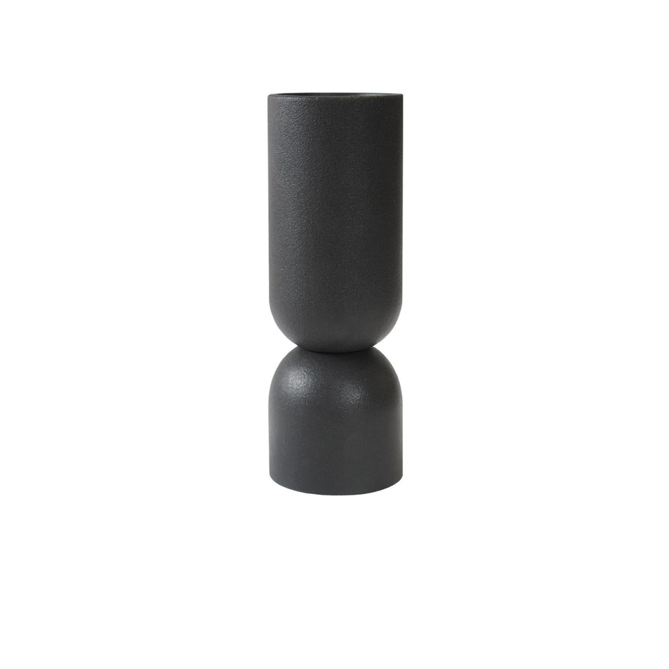 dbkd Vase Post, Keramik, Schwarz,  Ø8 x H23 cm