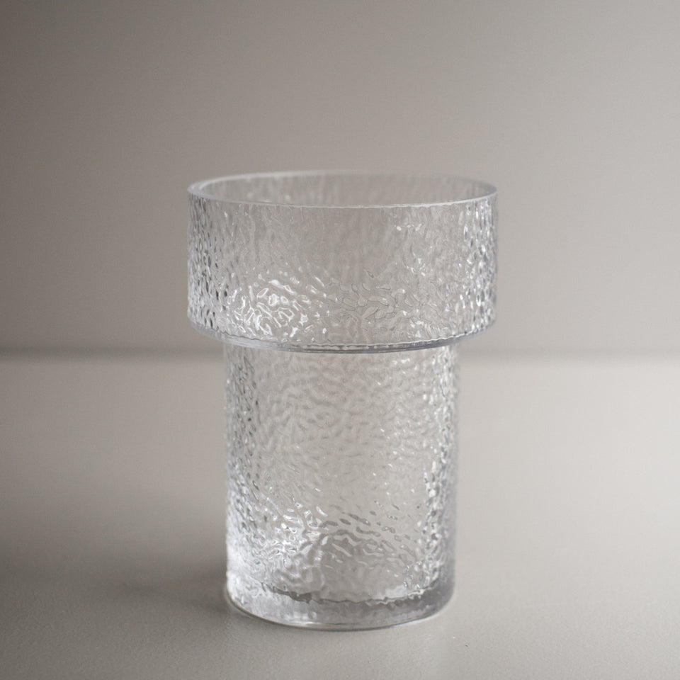 dbkd Vase Keeper Structure, Glas mit Struktur, ØS (Ø13 x H17 cm) / L (Ø22 x H30 cm) 